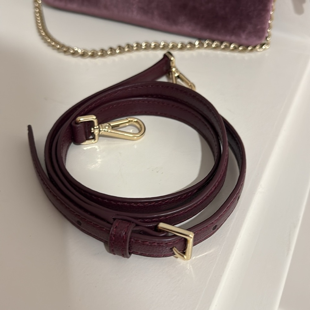 Kate Spade Tillie Dawn Place Velvet Crossbody Purse NWOT - Picture 4 of 5